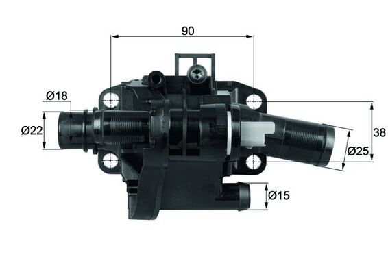 Termostato, Refrigerante - TH 41 83 MAHLE