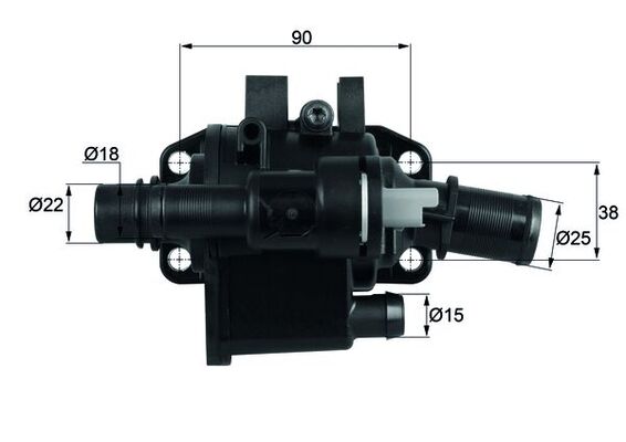 Termostato, Refrigerante - TH 42 83 MAHLE
