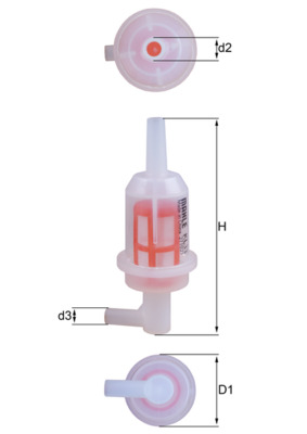 Fuel filter - KL 33 MAHLE