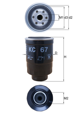 Filtro carburante - KC 67 MAHLE