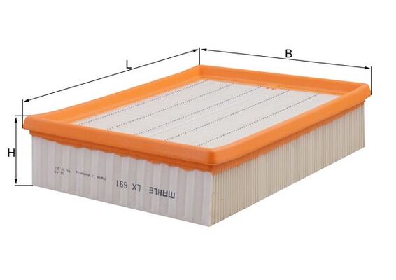 Filtro aria - LX 691 MAHLE