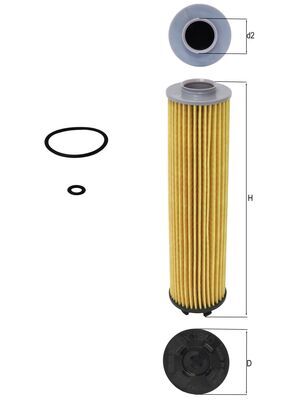 Oil Filter - OX 1340D MAHLE