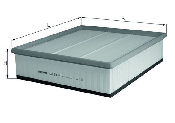 oro filtras - LX 513/1 MAHLE