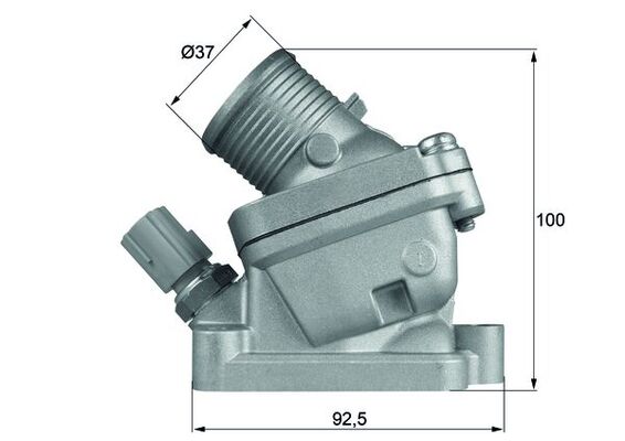 Thermostat, coolant - TH 36 90D MAHLE