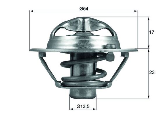 Thermostat, coolant - TX 118 82D MAHLE