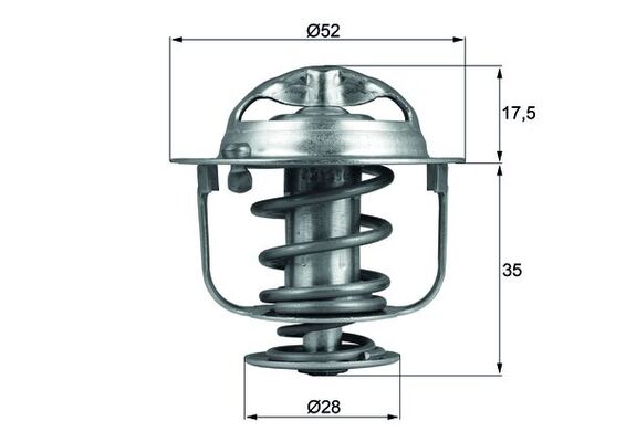 Termostato, Refrigerante - TX 119 82D MAHLE