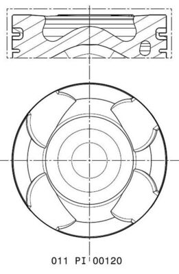 stūmoklis - 011 PI 00120 000 MAHLE