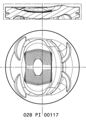 Pistone - 028 PI 00117 000 MAHLE