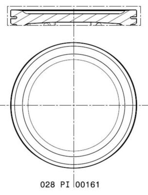 Piston - 028 PI 00161 000 MAHLE