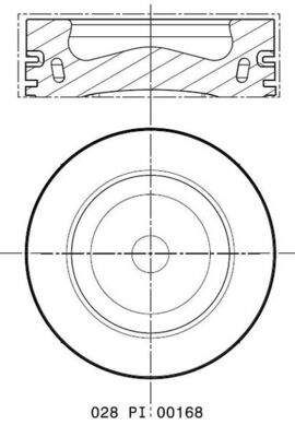 Pistone - 028 PI 00168 000 MAHLE