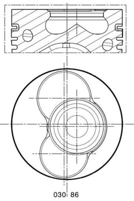 Piston - 030 86 02 MAHLE