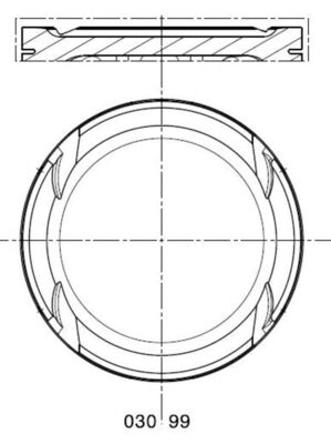 Piston - 030 99 00 MAHLE