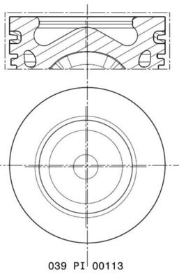 stūmoklis - 039 PI 00113 002 MAHLE