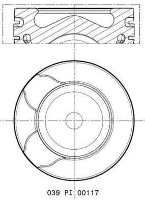 Pistone - 039 PI 00117 000 MAHLE