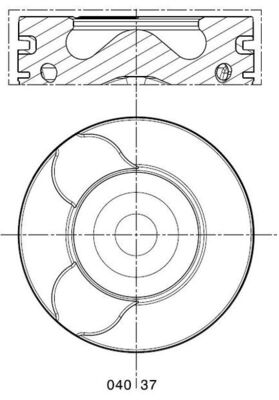 Piston - 040 37 02 MAHLE