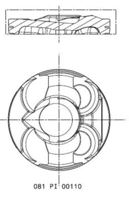 Piston - 081 PI 00110 002 MAHLE