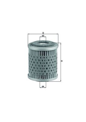 Fuel filter - KX 38 MAHLE