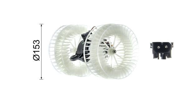 Interior Blower - AB 39 000P MAHLE