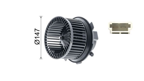 Interior Blower - AB 66 000P MAHLE