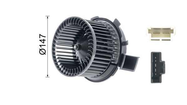 Interior Blower - AB 67 000P MAHLE