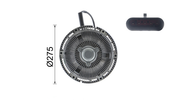 Clutch, radiator fan - CFC 97 000P MAHLE