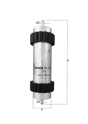Filtro carburante - KL 915 MAHLE