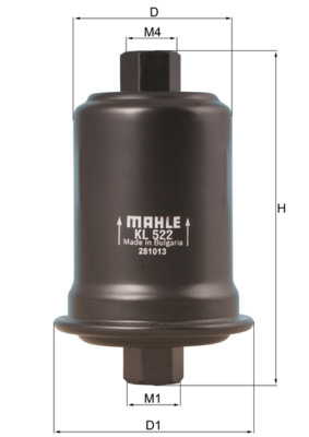 Топливный фильтр - KL 522 MAHLE