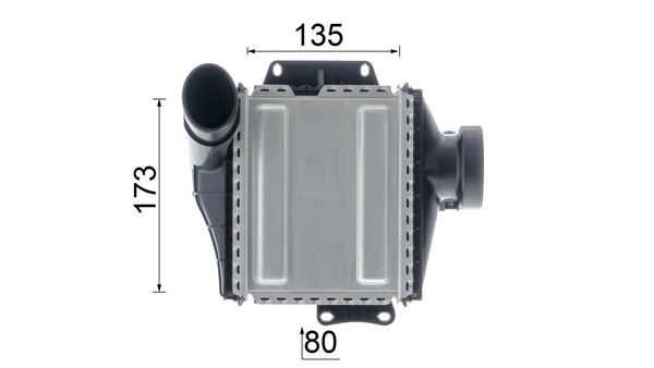 Intercooler, charger - CI 639 000P MAHLE