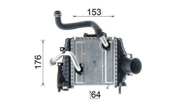 Intercooler - CI 641 000P MAHLE