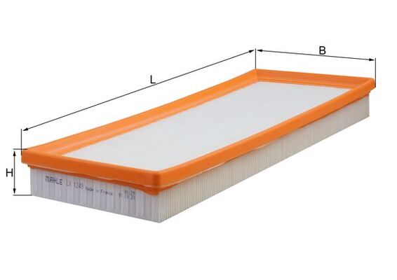Luftfilter - LX 1249 MAHLE