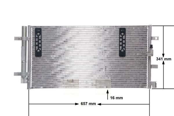 Condenser, air conditioning - AC 4 000S MAHLE