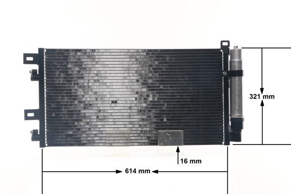 Condenser, air conditioning - AC 312 001S MAHLE