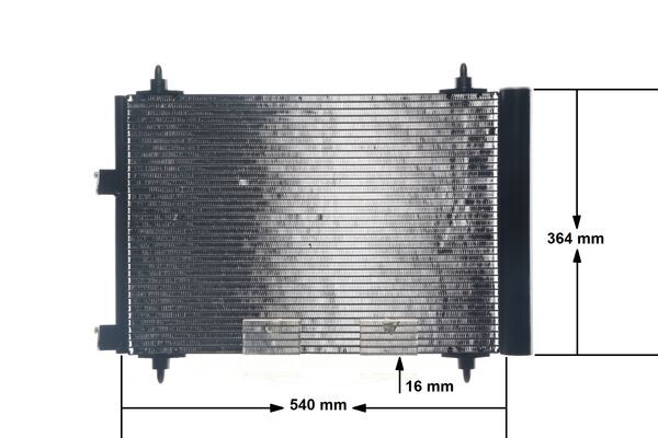 Condenser, air conditioning - AC 315 000S MAHLE