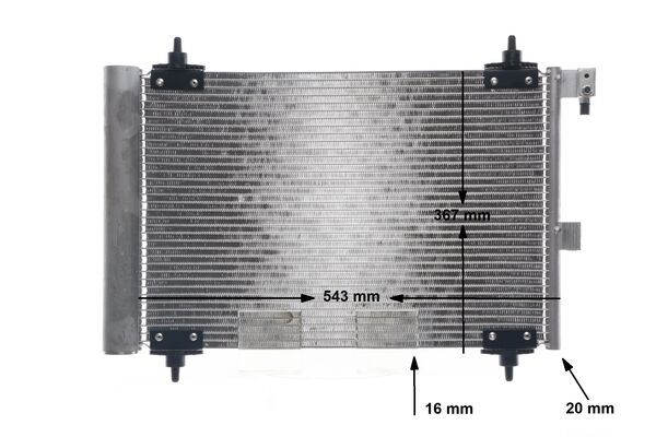 Condenser, air conditioning - AC 350 000S MAHLE