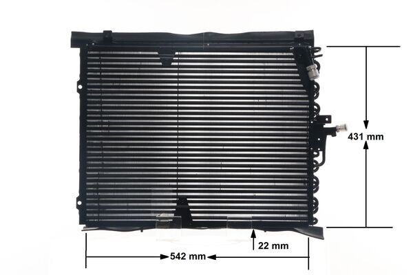 Condenser, air conditioning - AC 133 000S MAHLE