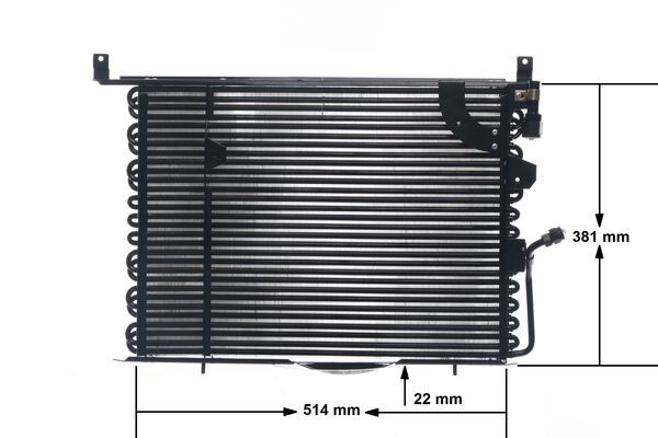 Condenser, air conditioning - AC 149 000S MAHLE