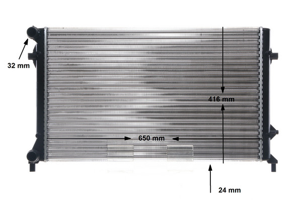 Radiator, engine cooling - CR 30 001S MAHLE