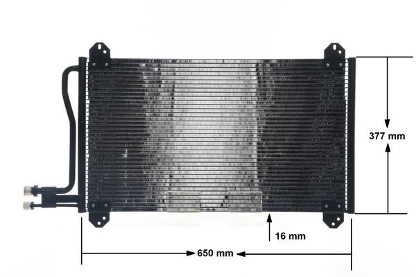 Condenser, air conditioning - AC 207 000S MAHLE