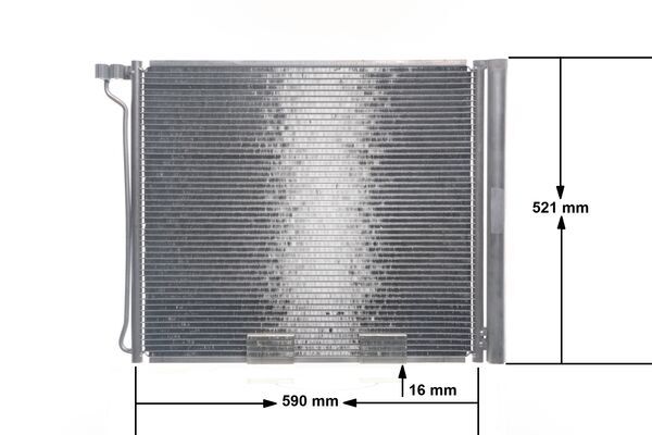 Condenser, air conditioning - AC 269 000S MAHLE