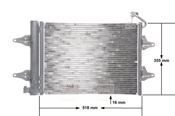 Condenser, air conditioning - AC 359 000S MAHLE