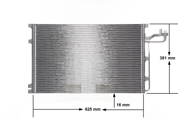 Condenser, air conditioning - AC 551 001S MAHLE