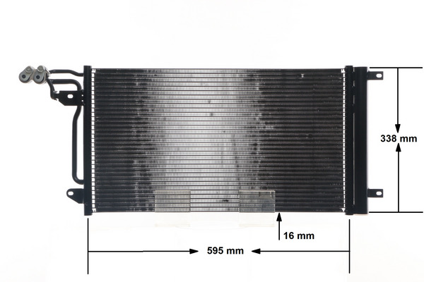 Condenser, air conditioning - AC 566 000S MAHLE
