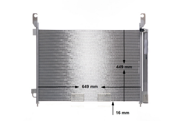 Condenser, air conditioning - AC 588 000P MAHLE