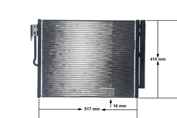 Condenser, air conditioning - AC 596 000S MAHLE