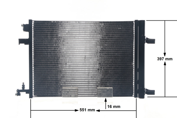 Condenser, air conditioning - AC 636 000S MAHLE