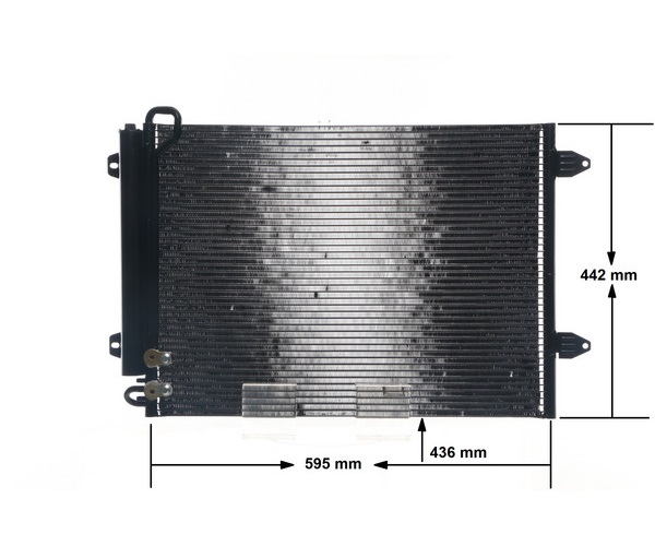 Condenser, air conditioning - AC 666 000S MAHLE