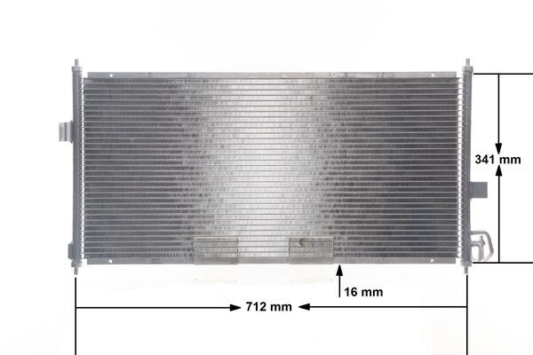 Condenser, air conditioning - AC 674 000S MAHLE