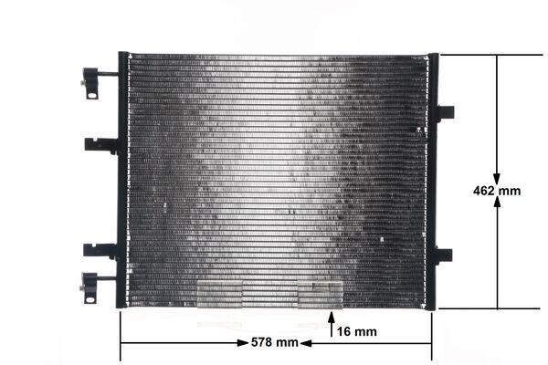 Condenser, air conditioning - AC 708 000S MAHLE
