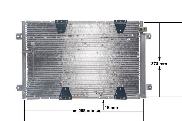 Condenser, air conditioning - AC 713 000S MAHLE