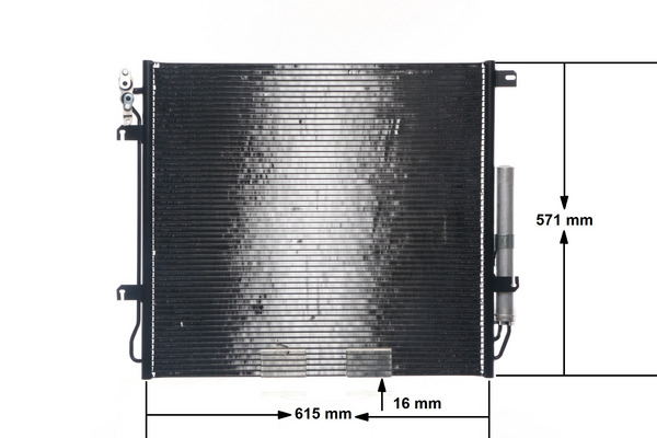 Condenser, air conditioning - AC 759 000S MAHLE